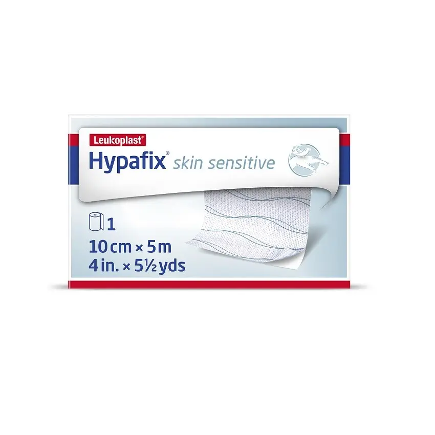 FIXACE HYPOALERGENNÍ HYPAFIX GENTLE TOUCH V ROLI SE SILIKON.KONTAKTNÍ VRSTVOU,10CMX5M,VHODNÁ