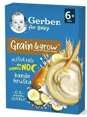 Gerber Ml.kaše na dobrou noc hruška banán 200g 6m+