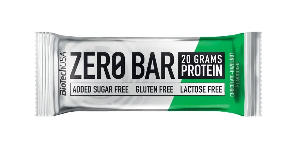 BioTech USA Zero Bar, proteinová tyčinka, 50 g Příchuť: Čokoláda/Oříšek