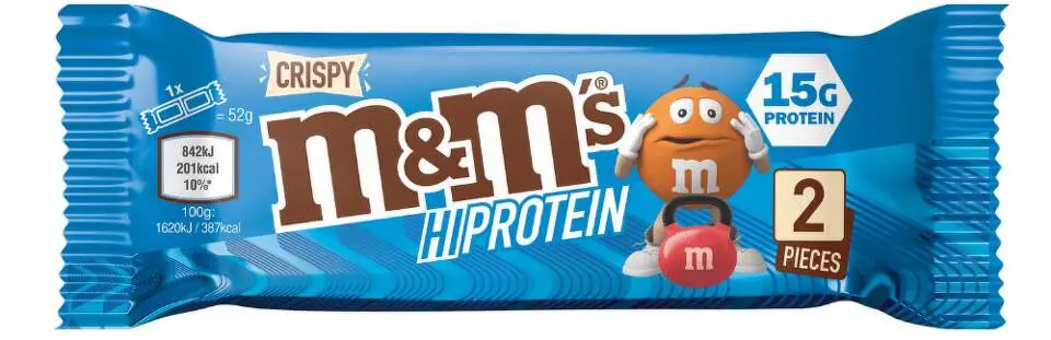 Mars M&M's Crispy HiProtein Bar 52 g mléčná čokoláda