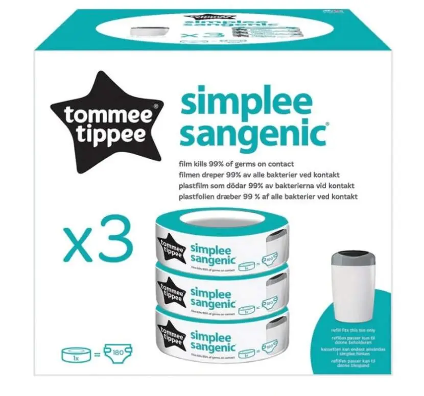 Tommee Tippee Simplee Náhradní kazety 3ks