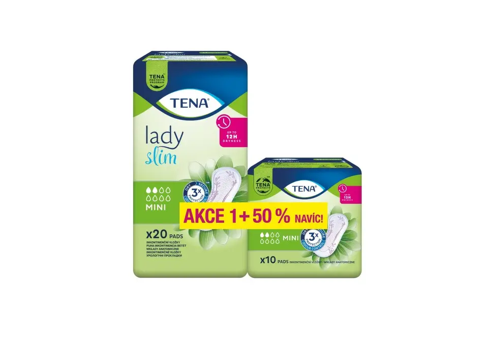 TENA Lady Slim Mini +50% navíc ink.vložky