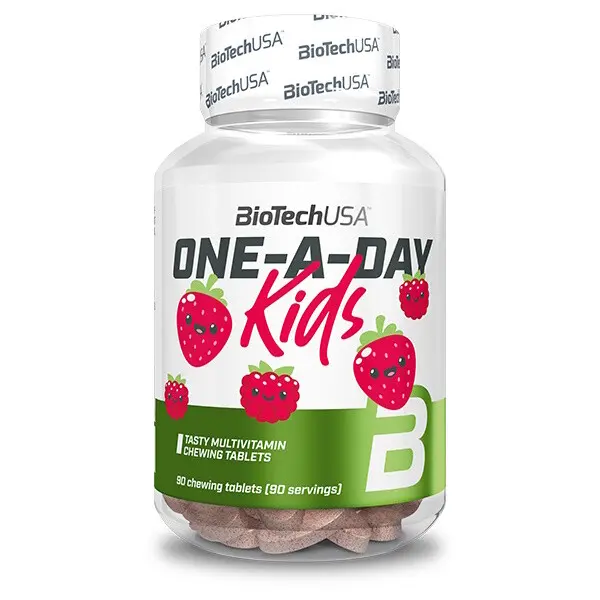 BioTech One-A-Day Kids 90 tbl Jahoda-Malina