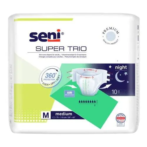 SENI SUPER TRIO MEDIUM KALHOTKY ABSORPČNÍ PRODYŠNÉ VYSOKÁ SAVOST, BOKY 75