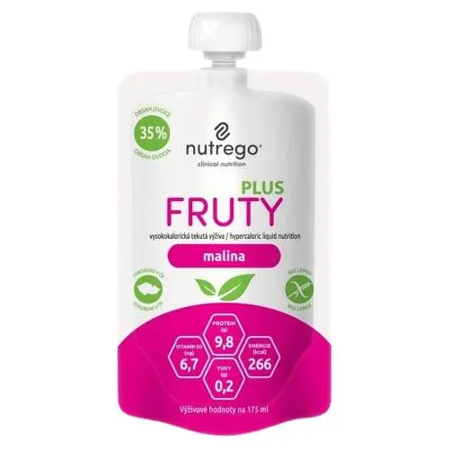 NUTREGO FRUTY PLUS MALINA POR SOL 4X175ML