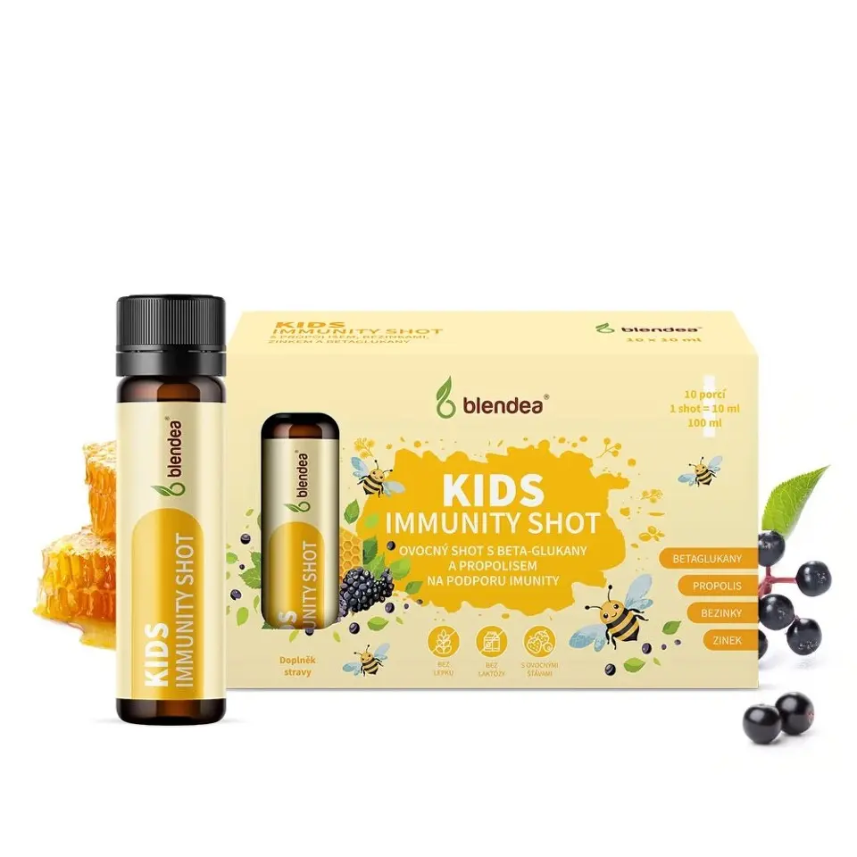 Blendea Kids Immunity Shot s propolisem a beta-glukany 10 x 10ml