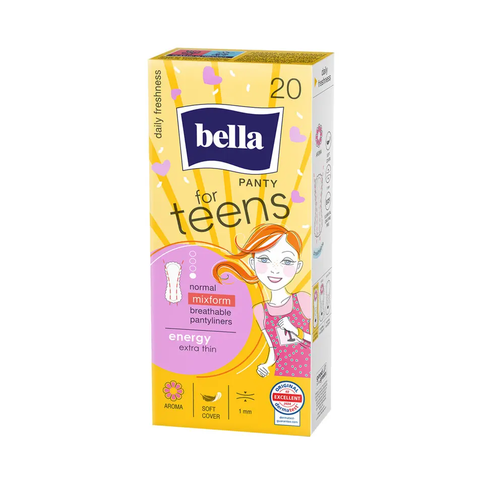 Dámské vložky Bella for Teens Energy - slipové, ultratenké, 20 ks