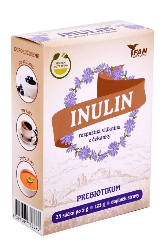 Inulin rozpustná vláknina 25x5g