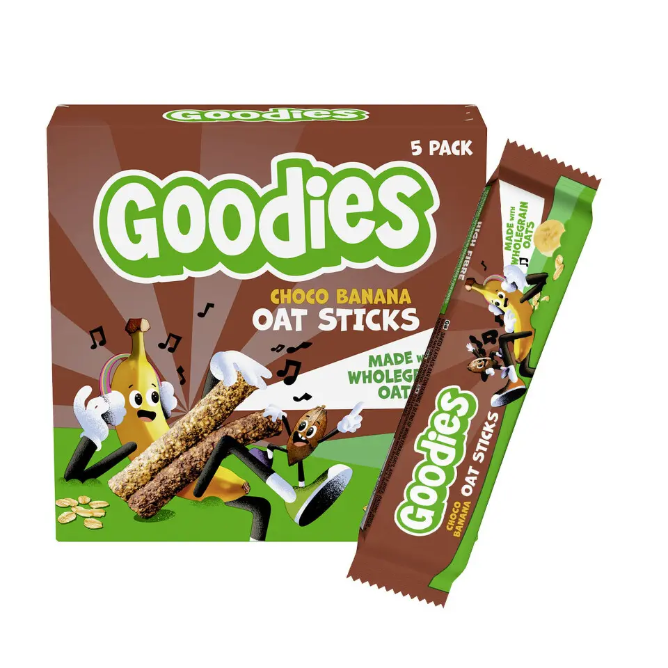 Goodies Ovesné tyčinky kakao a banán 5x23g