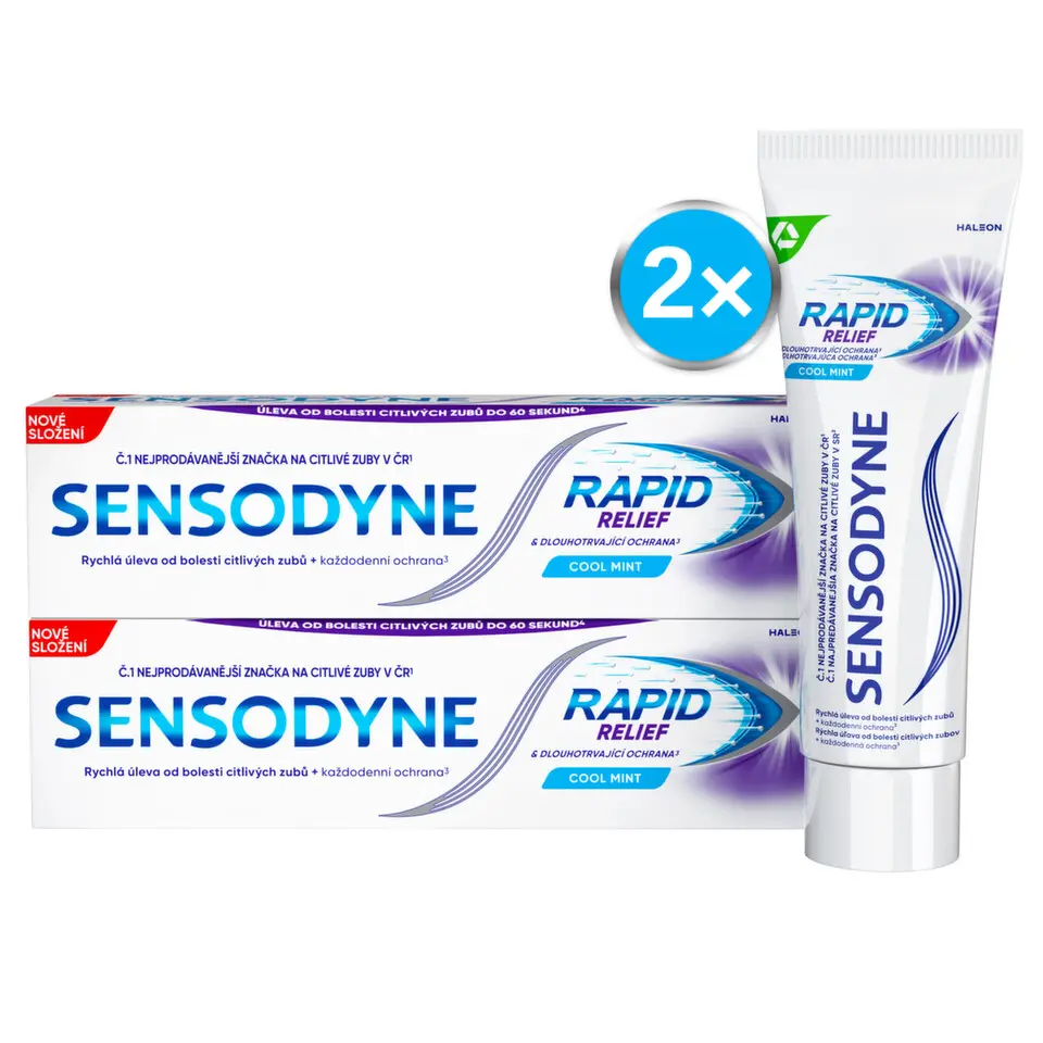 Sensodyne Rapid Relief zubní pasta 75ml - balení 2 ks