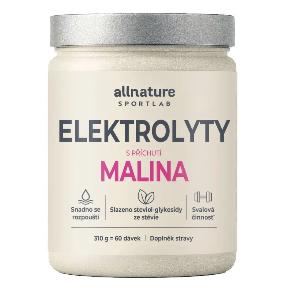 Allnature Sportlab Elektrolyty malina 310g