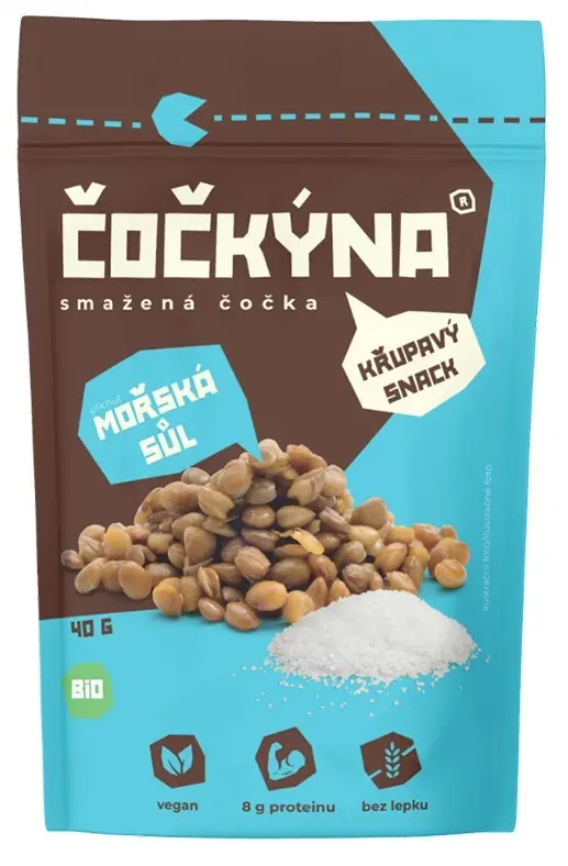 Čočkýna Smažená Čočka Bio 40 g mořská sůl