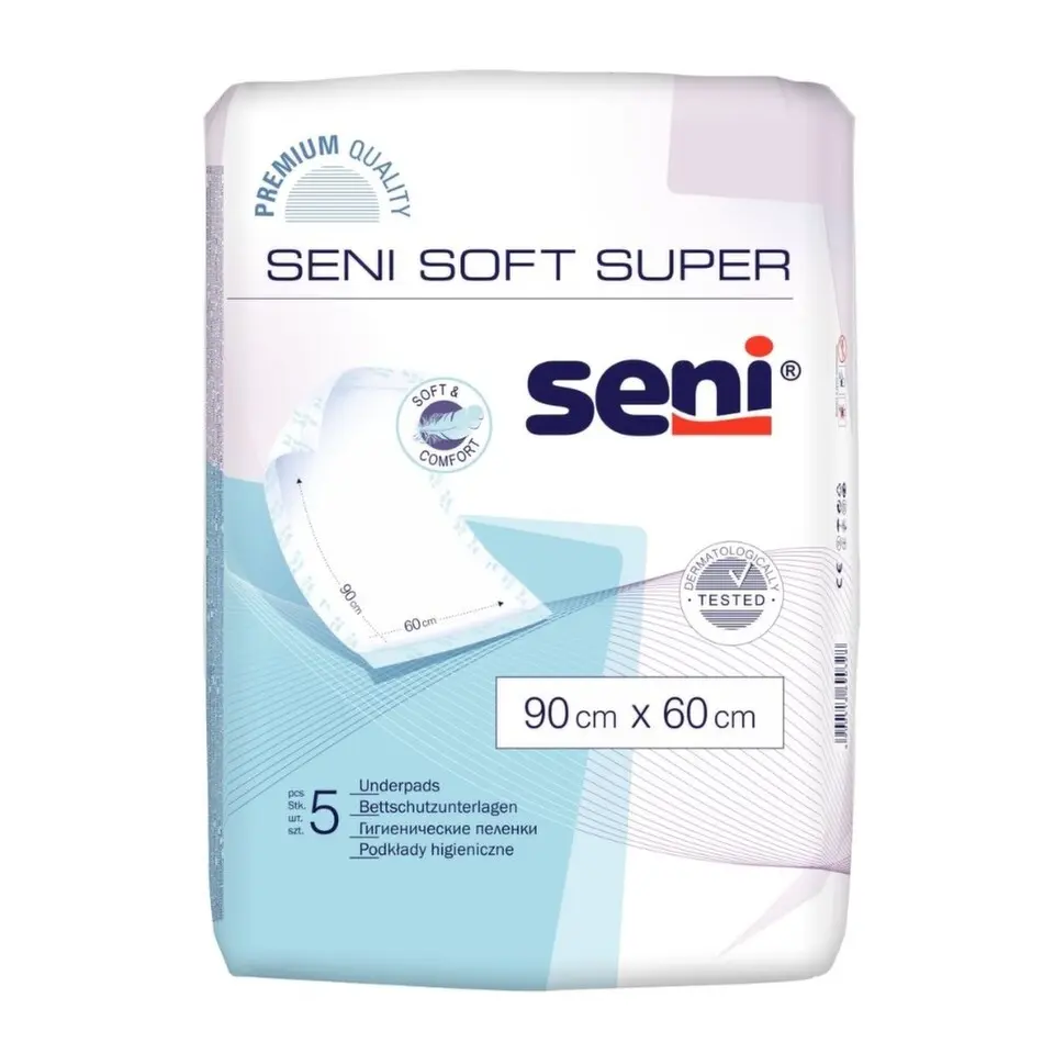 SENI Super soft absorpční podložky 60 x 90 cm 5 kusů