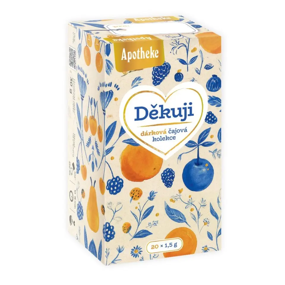 APOTHEKE Dárkový čaj děkuji 20 sáčků + dárkové balení