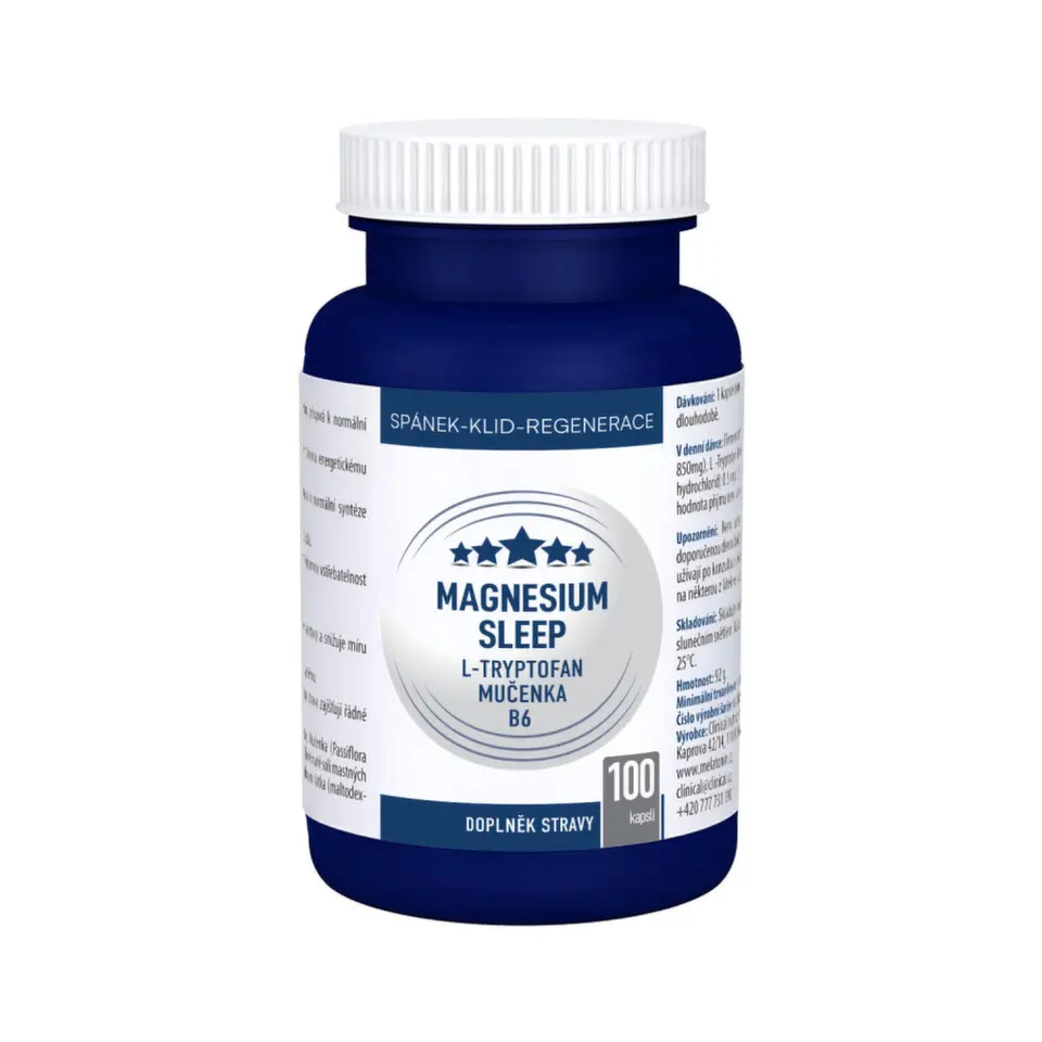 Magnesium Sleep L-Tryptofan Mučenka B6 cps.100