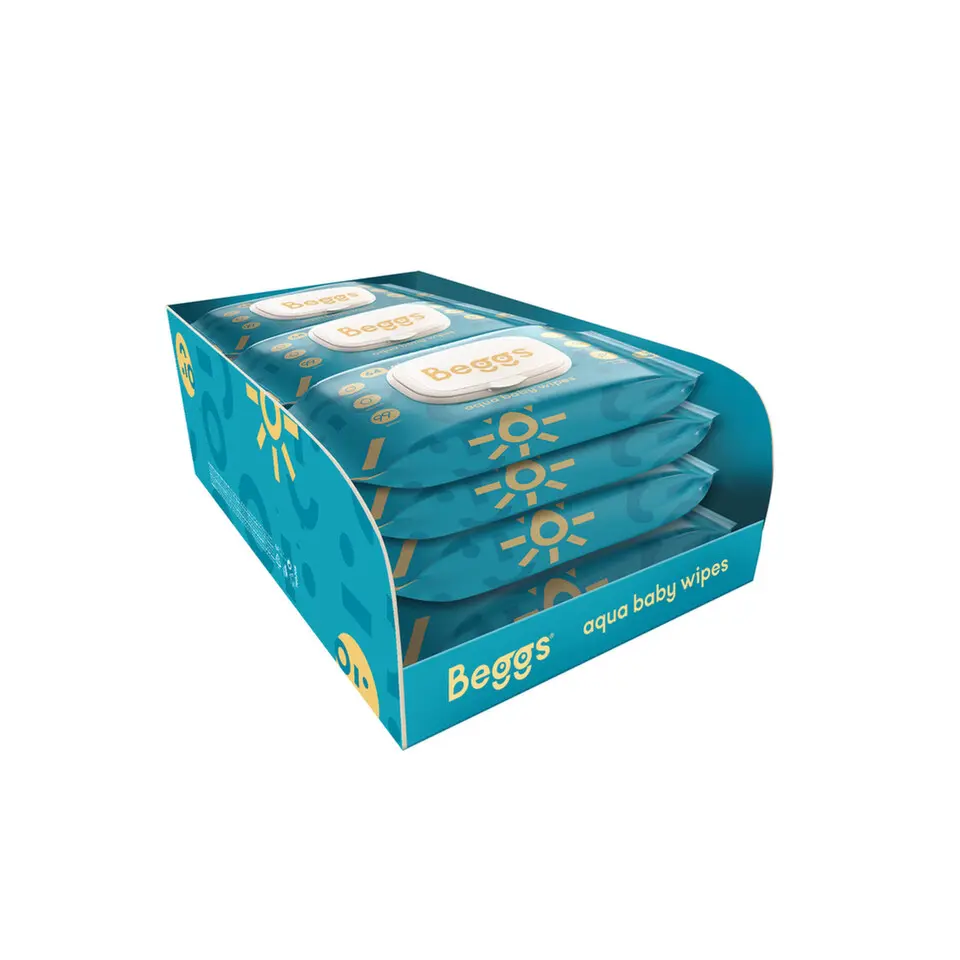 Beggs Dětské vlhčené splachovat.ubrousky 12x64ks