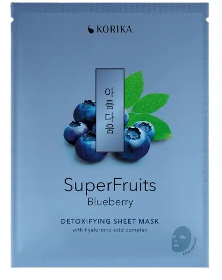 KORIKA SuperFruits Detox.Sheet Mask Blueberry 25g