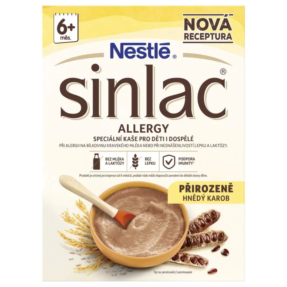 Nestlé Nemléčná kaše Sinlac Allergy