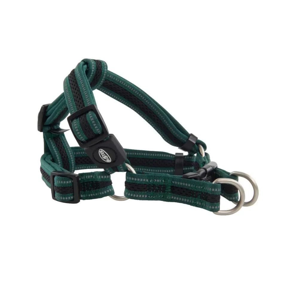Postroj BUSTER Airmesh reflexní S, 20mm zelený