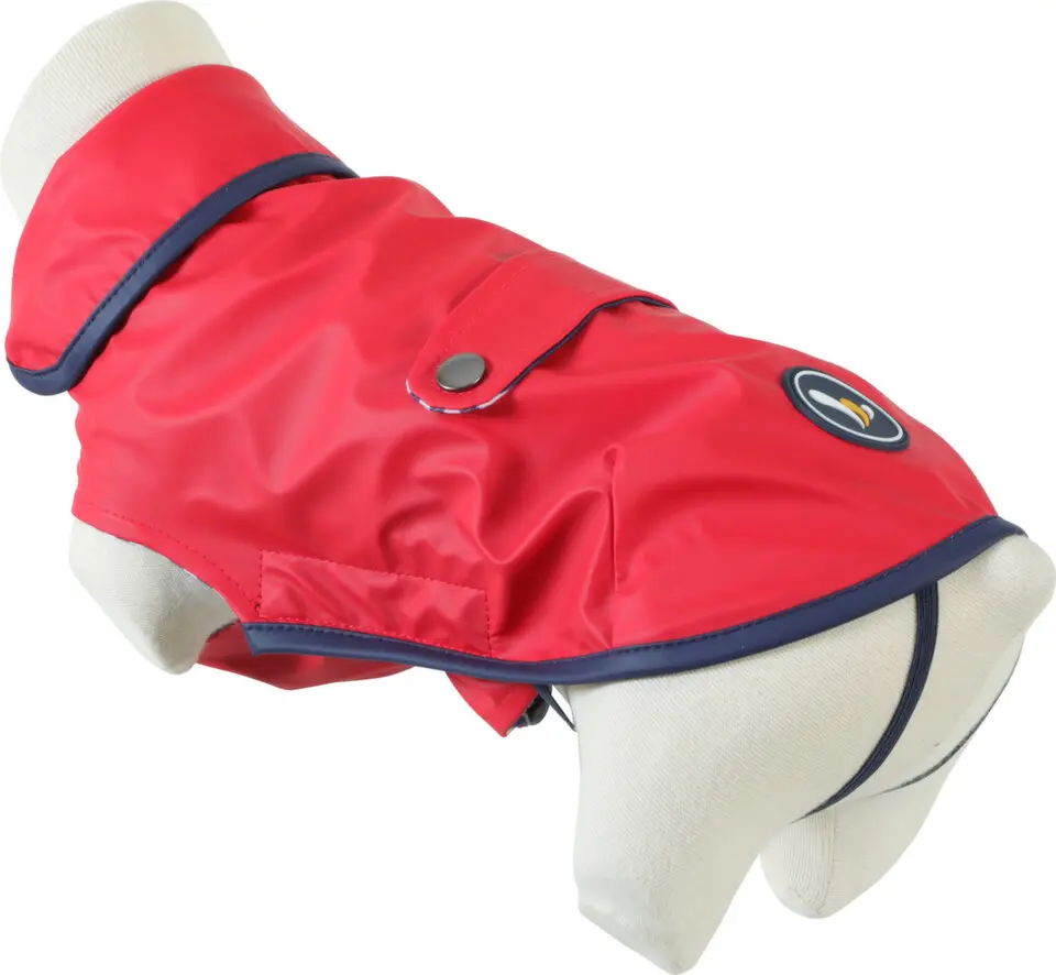 Obleček pláštěnka pro psy ST MALO červená 25cm Zolux