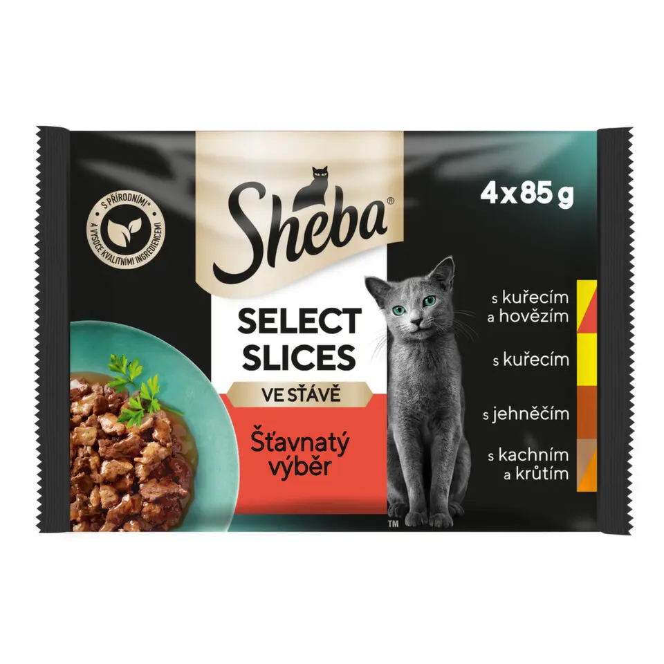 Sheba kapsa Select Slices šťavnatý výběr 4x85g