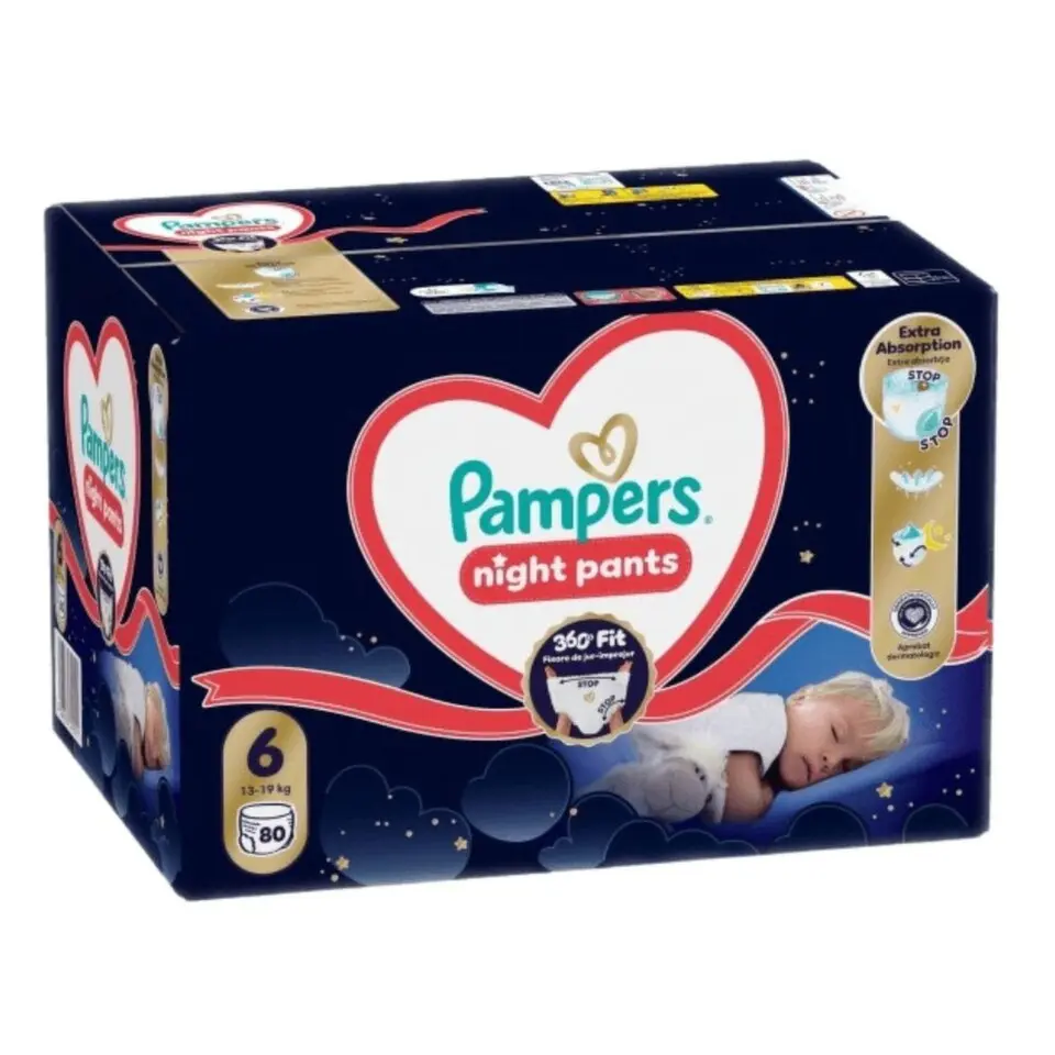 Pampers Pants Night, vel. 6, 80 ks