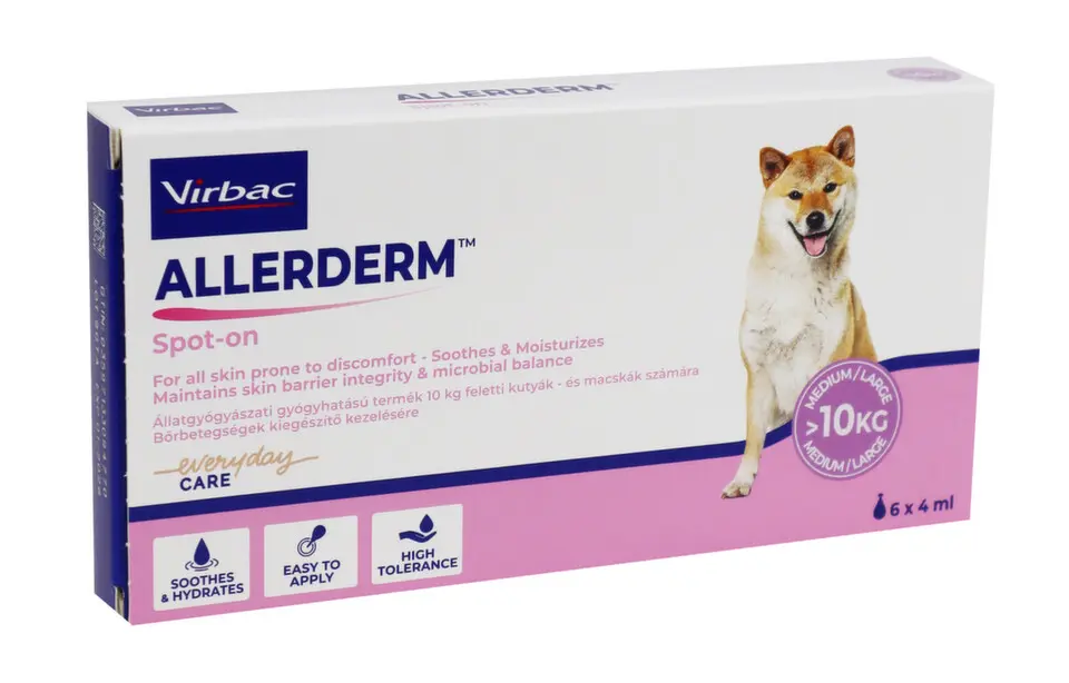 Allerderm Spot on 6x4 ml pro psy a kočky nad 10 kg