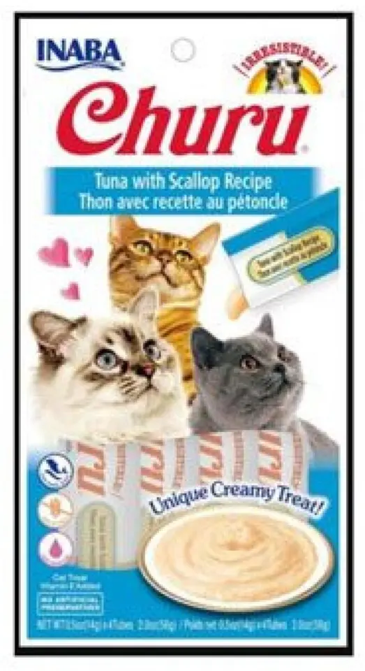 Churu Cat Tuna with Scallop 4x14g