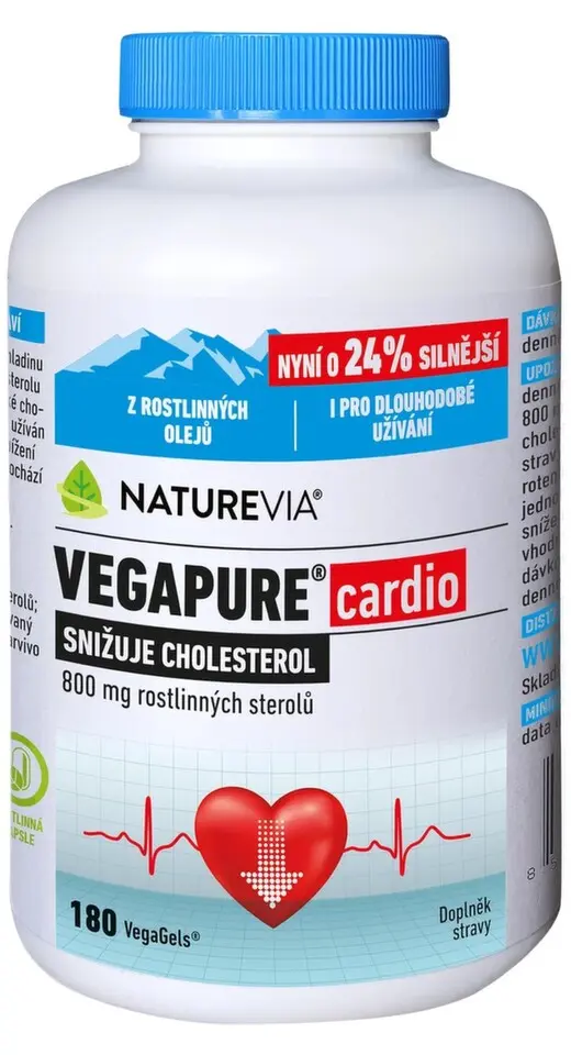 NatureVia Vegapure cardio 800mg cps.180