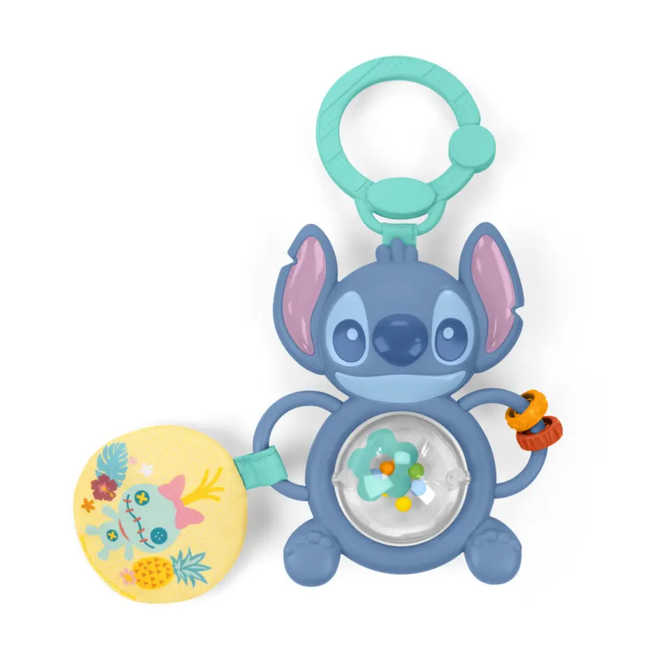 BRIGHT STARTS Hračka na C kroužku senzorická Stitch Tummy Tumble? 0m+
