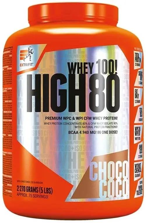 Extrifit High Whey 80 2270g čokoláda-kokos