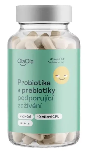 OlaOla Probiotika s prebiotiky podporující zažívání 60 kapslí