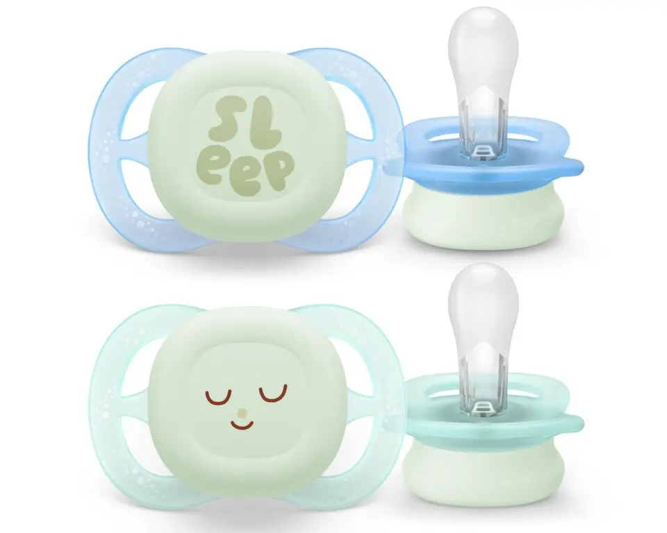 Philips AVENT Ultrastart dudlík0-2m zl/mod.noč.2ks