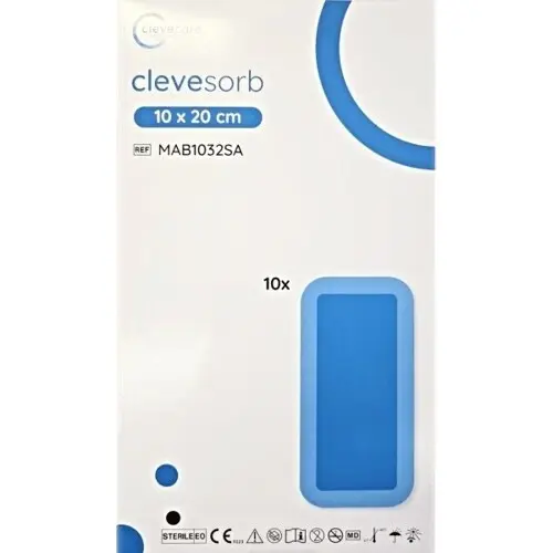 Clevecare Clevesorb superabsorp.krytí 10x20cm 10ks