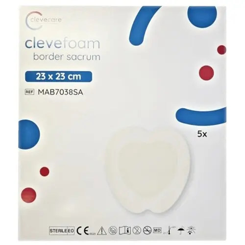 Clevecare Clevefoam Border pěn.krytí 23x23cm 5ks