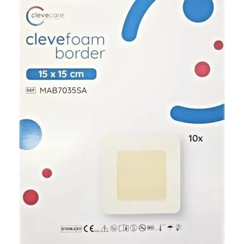 clevefoam border 15 x 15 cm, nepřilnavé krytí z polyuretanové pěny
