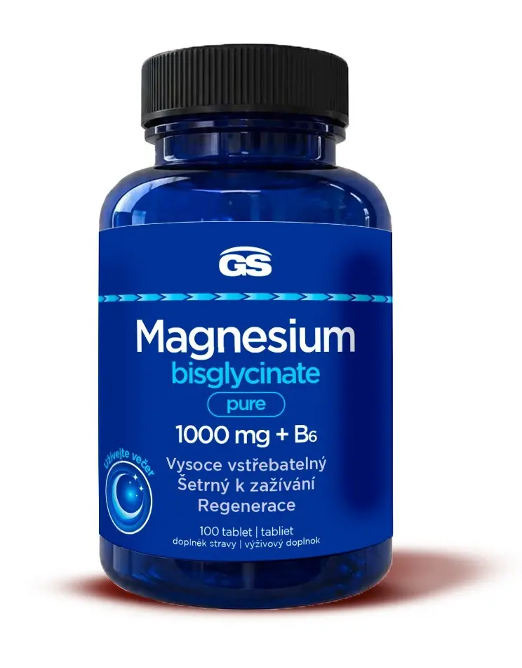 GS Magnesium bisglycinate pure 1000mg+B6 tbl.100