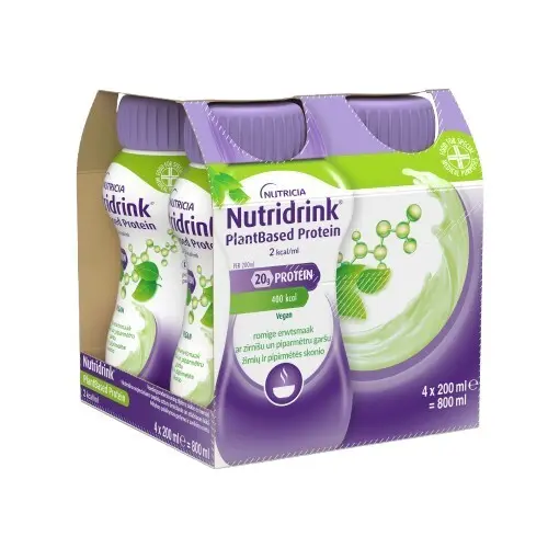 Nutridrink PB Protein př.hrášek/máta 4x200ml