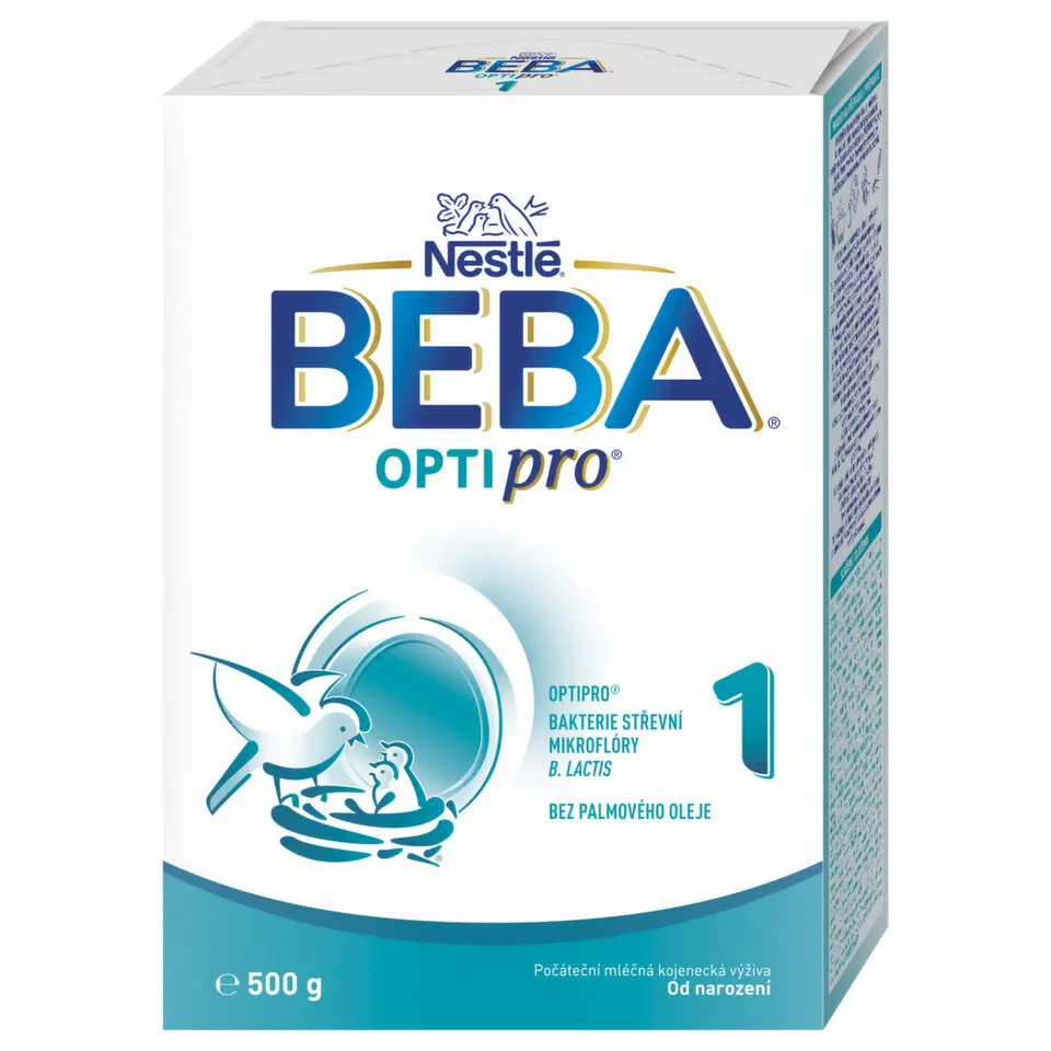 BEBA Počáteční kojenecké mléko OPTIPRO 1, 0m 500 g