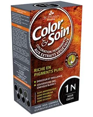 Barva Color&Soin 1N - ebenová černá 135ml