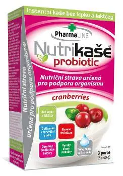 Nutrikaše probiotic cranberries 3x60g