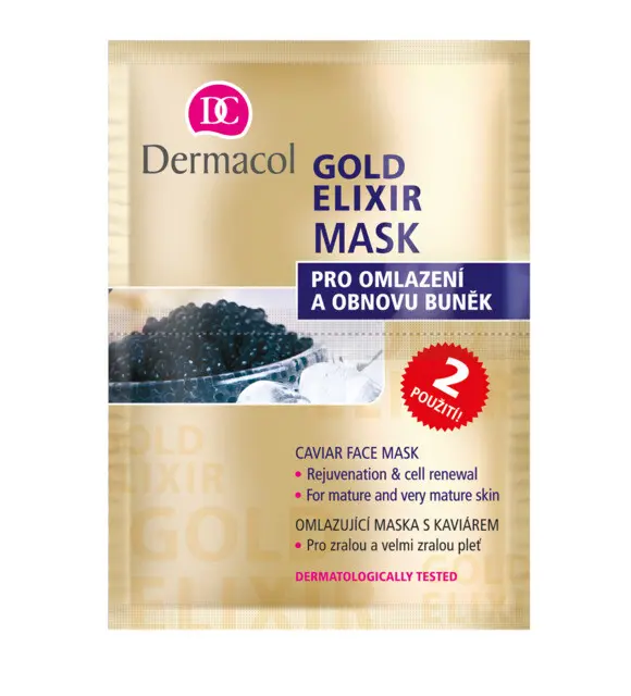 Dermacol Gold Elixír omlaz.kaviár.maska 2x8g