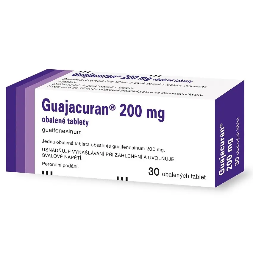 GUAJACURAN 200 mg obalené tablety 30 kusů