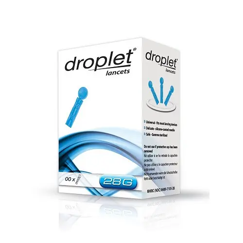 Lanceta Droplet 28G 100 ks