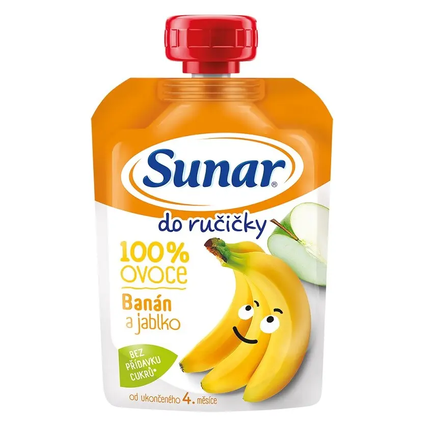 Sunar Do ručičky ovocná kapsička banán 4m+, 100 g