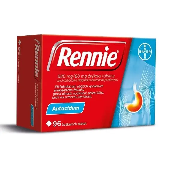 RENNIE 680MG/80MG TBL MND 96