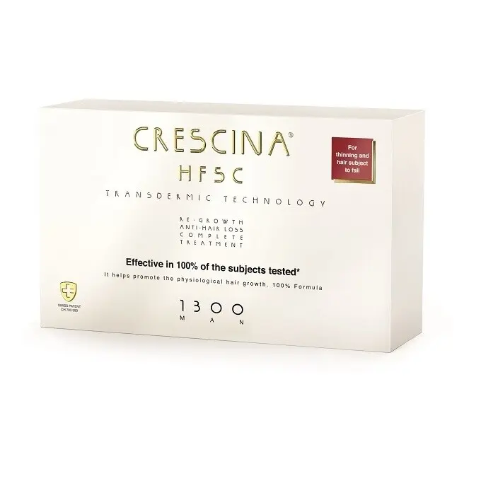 Crescina Péče na podporu růstu vlasů a proti vypadávání vlasů pro muže Transdermic stupeň 1300 pokročilá fáze 20 x 3,5 ml