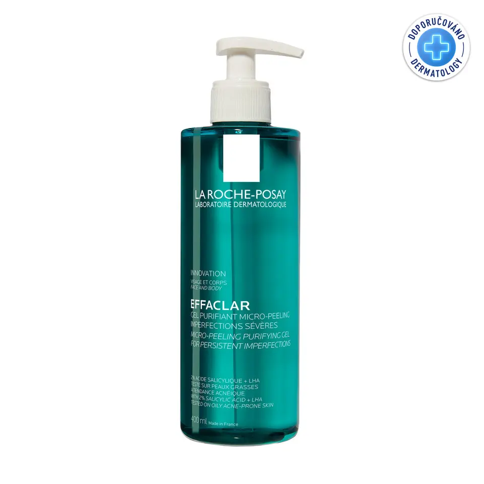 LA ROCHE-POSAY Effaclar Čisticí mikropeelingový gel na obličej i tělo 400 ml