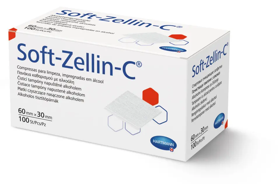 Tampon Soft-Zellin-C impreg.s alkoholem 100ks
