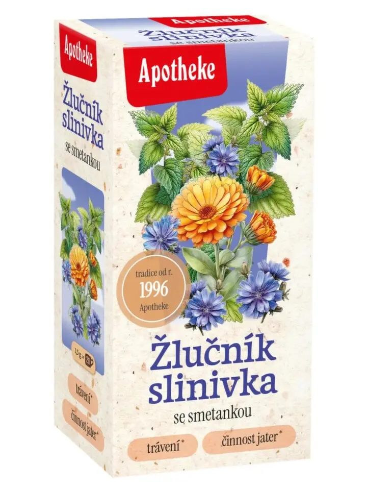 APOTHEKE Na žlučník a slinivku čaj 20 sáčků